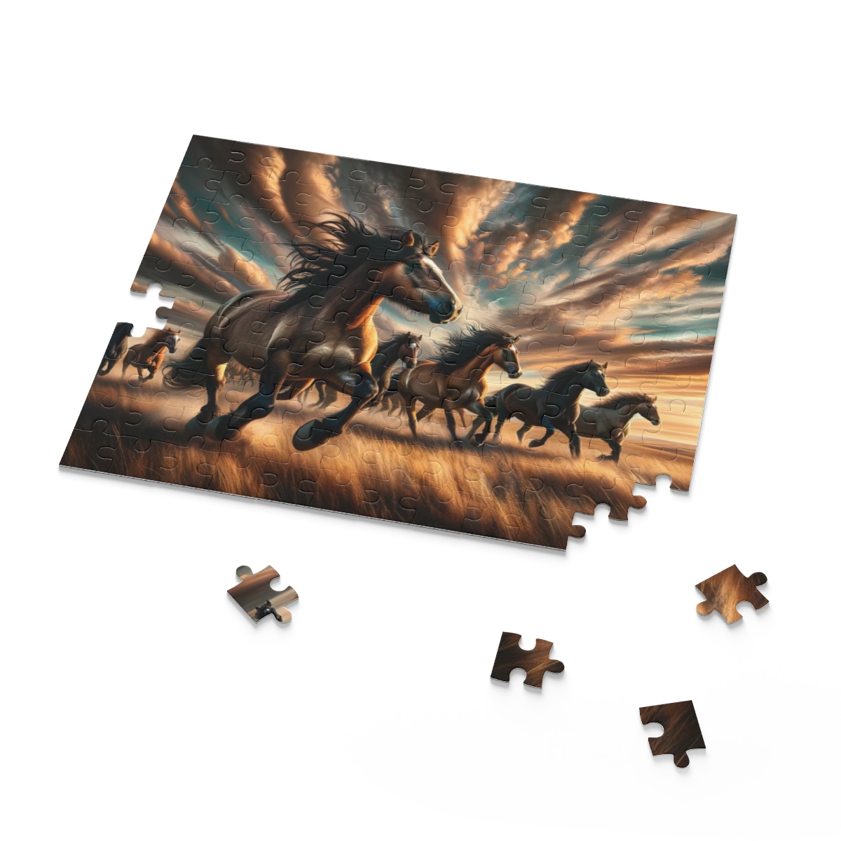 Prairie Ballad Wild Horses Puzzle (120, 252, 500-Piece) | Puzzle Art | Best Jigsaw Puzzles - Image 6