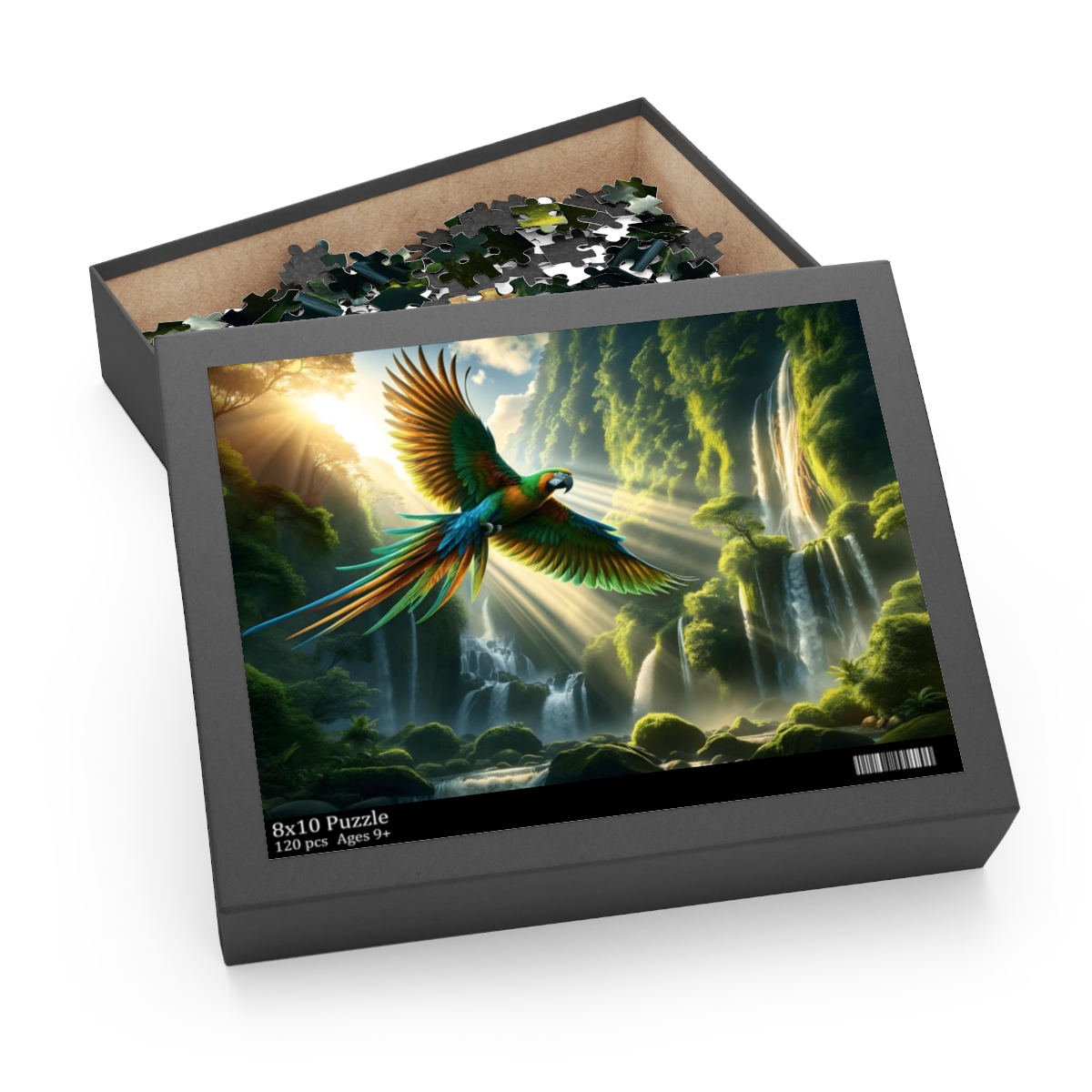 Jungle Rhythms Parrot Puzzle (120, 252, 500-Piece) | Art Puzzle | Animal Jigsaw Puzzles - Image 5