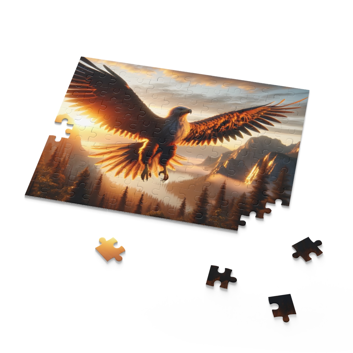 Majestic Eagle in Flight Puzzle (120, 252, 500-Piece) | Nature Puzzles | Best Jigsaw Puzzles For Adults - Image 6
