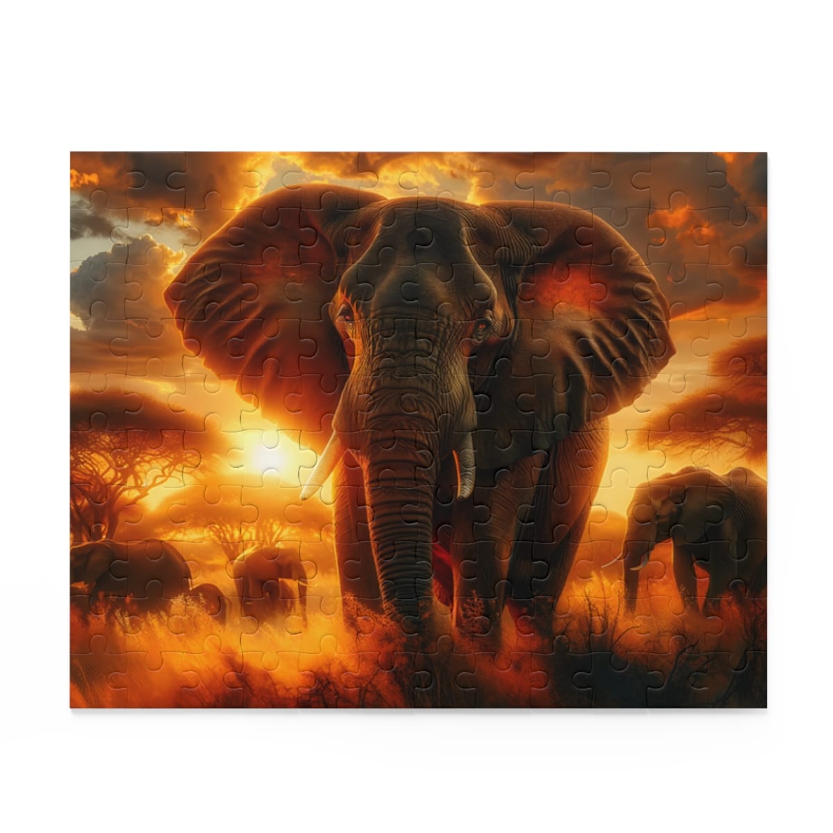 Savannah Serenity Elephant Puzzle (120, 252, 500-Piece) | Elephant Puzzles | Puzzle Art - Image 4