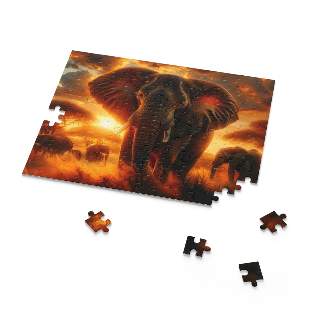 Savannah Serenity Elephant Puzzle (120, 252, 500-Piece) | Elephant Puzzles | Puzzle Art - Image 6