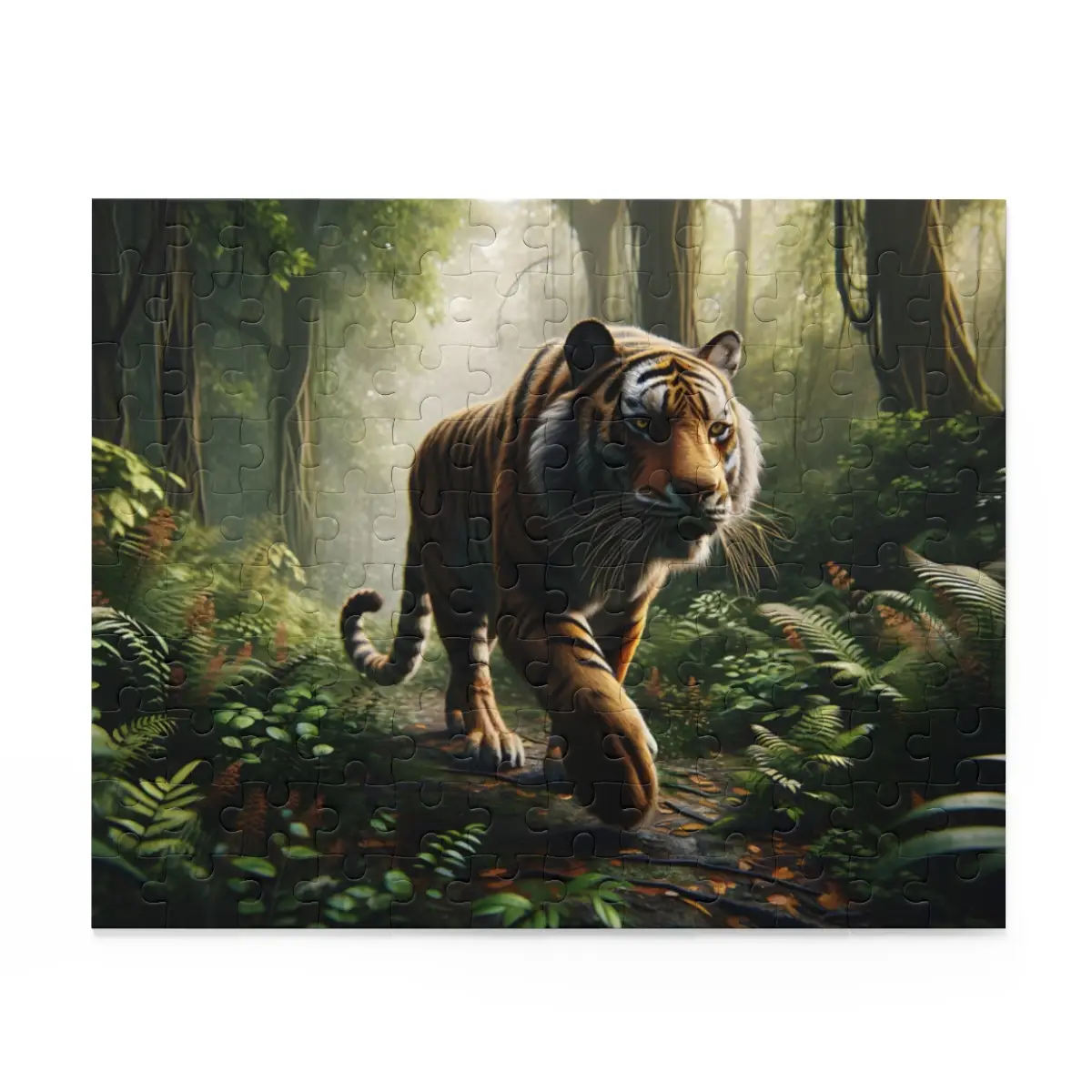 Majestic Tiger Puzzle (120, 252, 500-Piece) | Nature Puzzles | Jungle Puzzles - Image 4