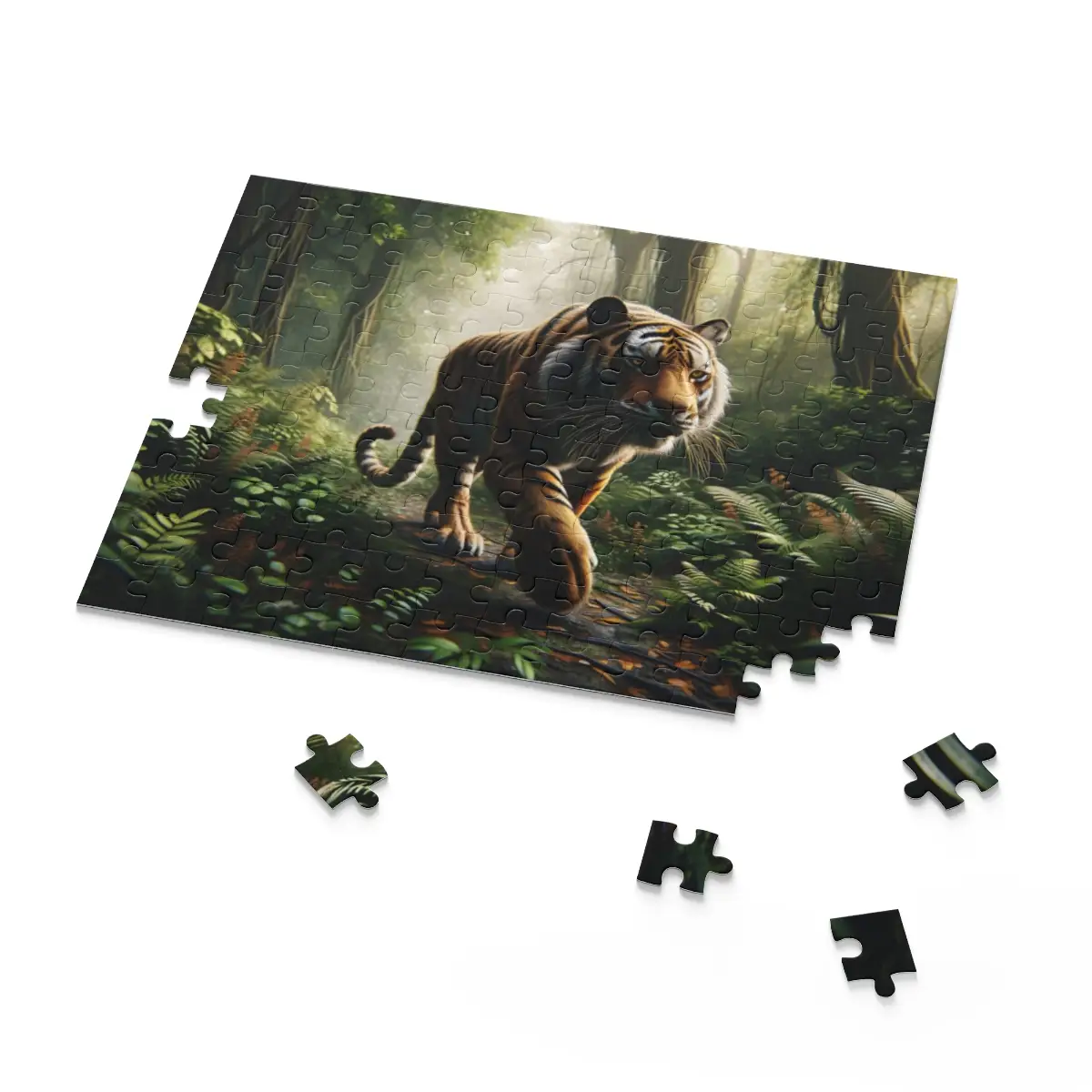 Majestic Tiger Puzzle (120, 252, 500-Piece) | Nature Puzzles | Jungle Puzzles - Image 6