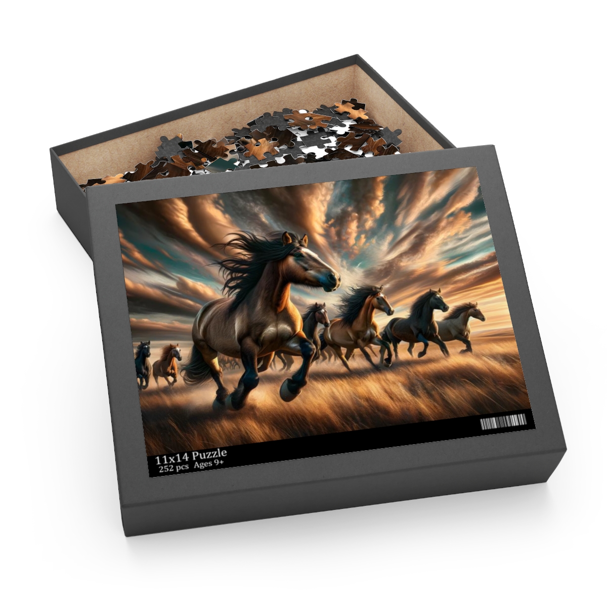 Prairie Ballad Wild Horses Puzzle (120, 252, 500-Piece) | Puzzle Art | Best Jigsaw Puzzles
