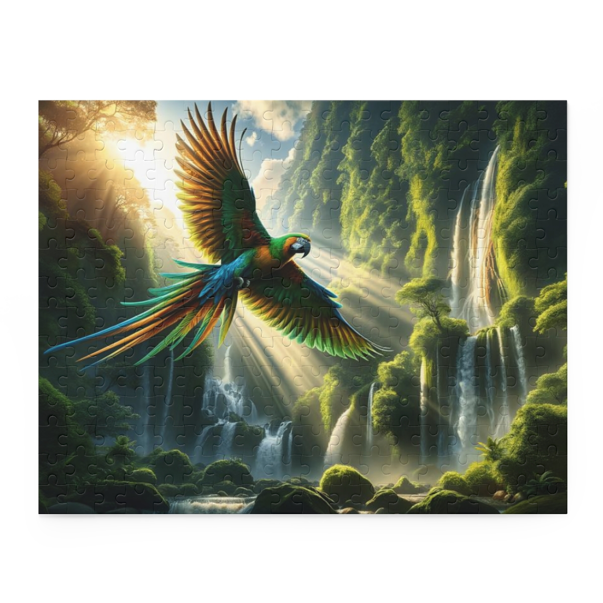 Jungle Rhythms Parrot Puzzle (120, 252, 500-Piece) | Art Puzzle | Animal Jigsaw Puzzles - Image 7