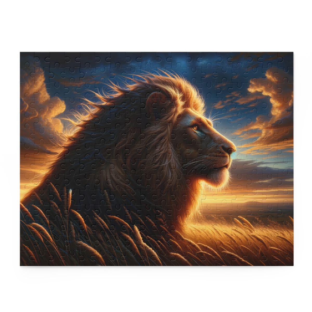 Serengeti Twilight Lion Puzzle (120, 252, 500-Piece) | Nature Puzzles | Art Puzzles - Image 7