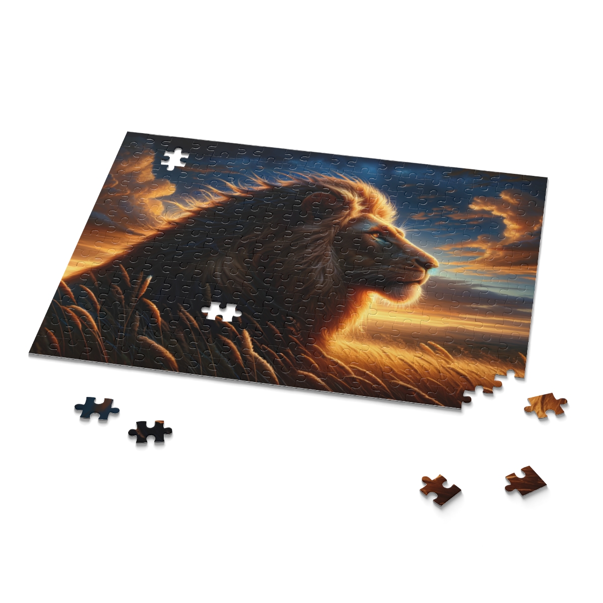 Serengeti Twilight Lion Puzzle (120, 252, 500-Piece) | Nature Puzzles | Art Puzzles - Image 9