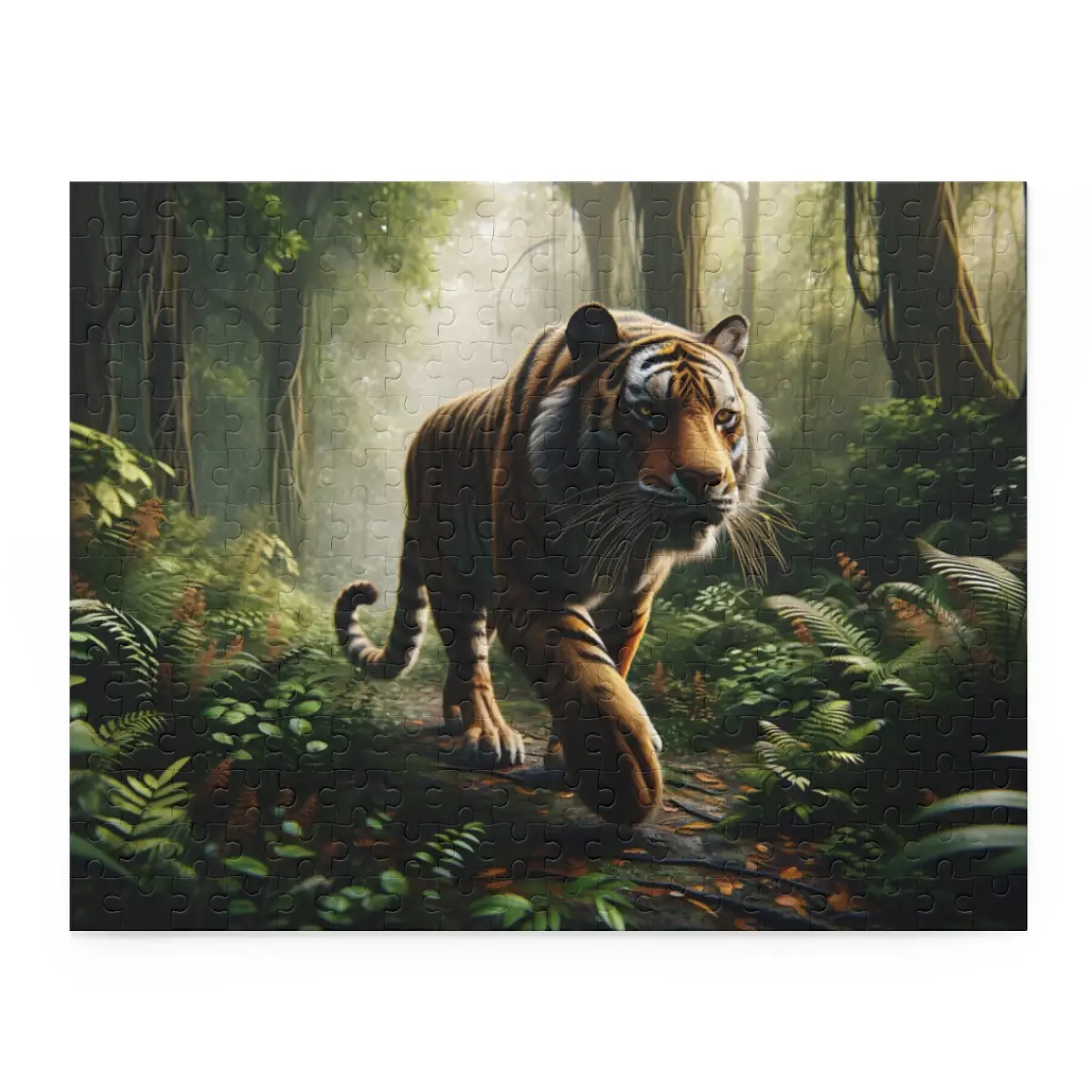 Majestic Tiger Puzzle (120, 252, 500-Piece) | Nature Puzzles | Jungle Puzzles - Image 7