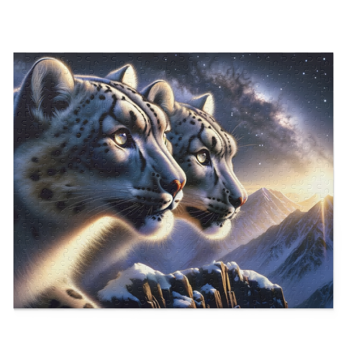 Mountain Monarchs Snow Leopard Puzzle (120, 252, 500-Piece) | Art Puzzle | Best Jigsaw Puzzles For Adults - Image 2
