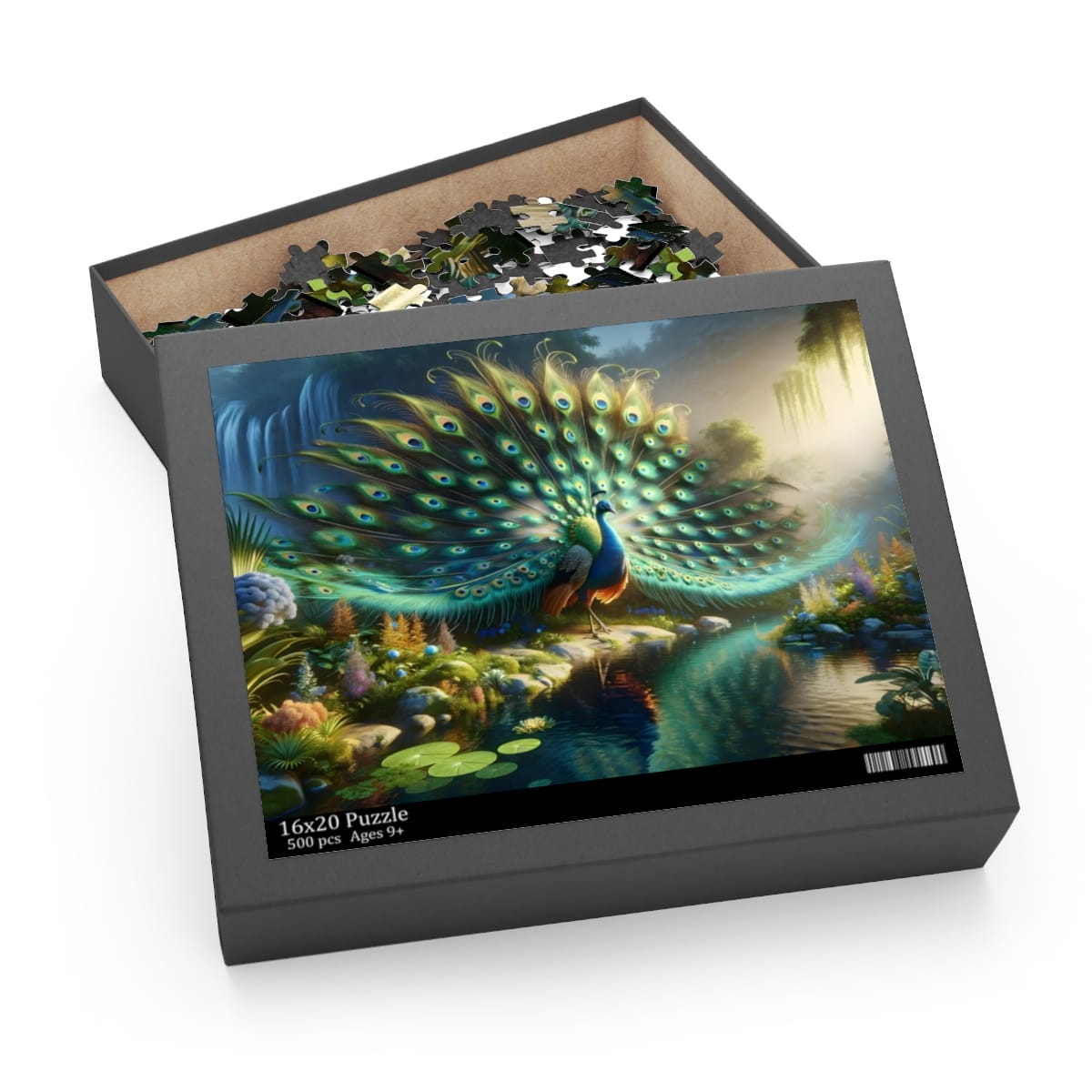 Majestic Peacock Display Puzzle (120, 252, 500-Piece) | Epic Jigsaw Puzzles | Puzzle Art - Image 8