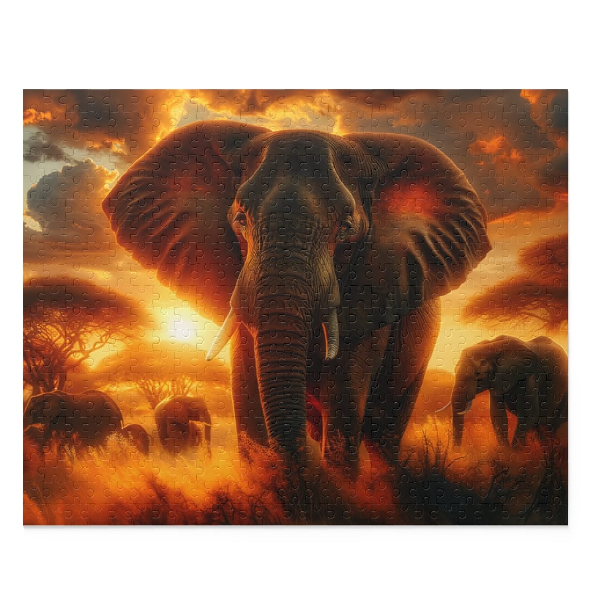 Savannah Serenity Elephant Puzzle (120, 252, 500-Piece) | Elephant Puzzles | Puzzle Art - Image 7