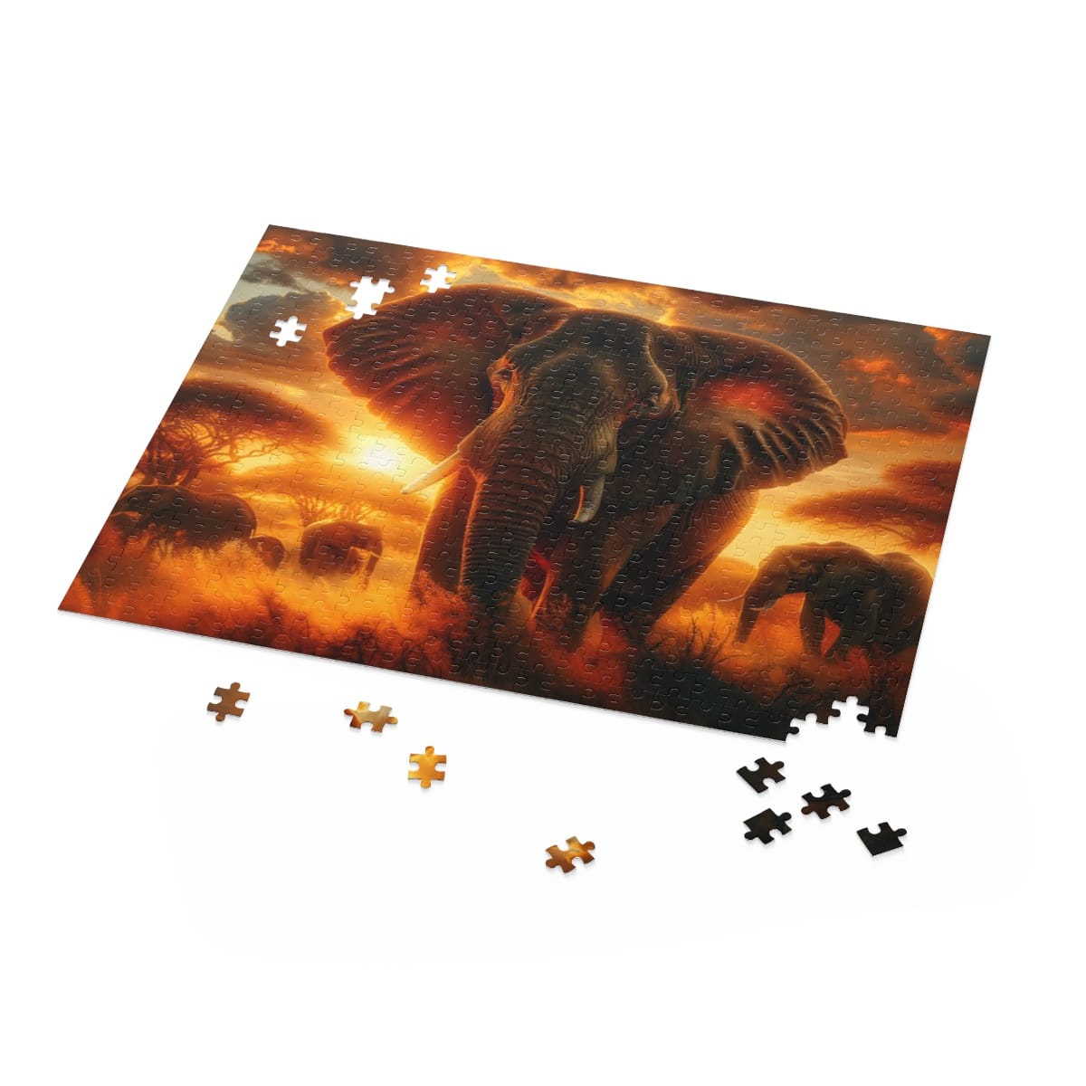 Savannah Serenity Elephant Puzzle (120, 252, 500-Piece) | Elephant Puzzles | Puzzle Art - Image 9