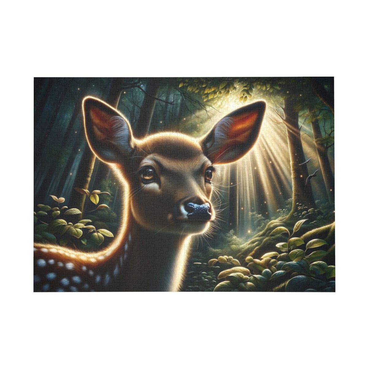 Forest Whispers Deer Puzzle (1000-Piece) | HD Puzzles | Puzzle Art - Image 2