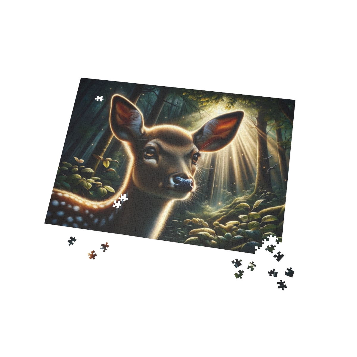 Forest Whispers Deer Puzzle (1000-Piece) | HD Puzzles | Puzzle Art - Image 3