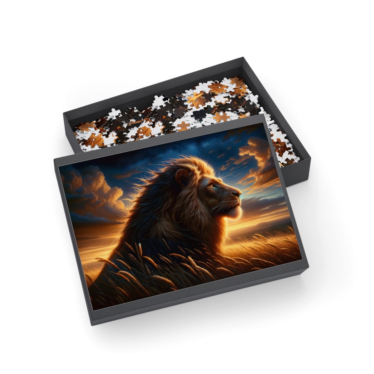 Serengeti Twilight Lion Puzzle (1000-Piece) | Epic Jigsaw Puzzles | Lion Puzzle