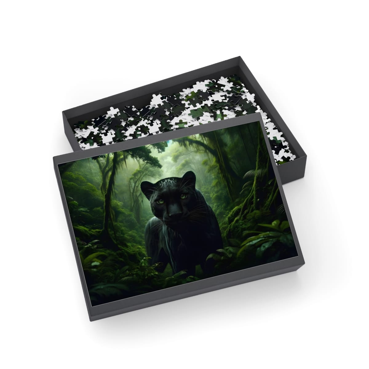 Mysterious Panther in Jungle Puzzle (1000-Piece) | Panther Puzzle | HD Puzzle Art
