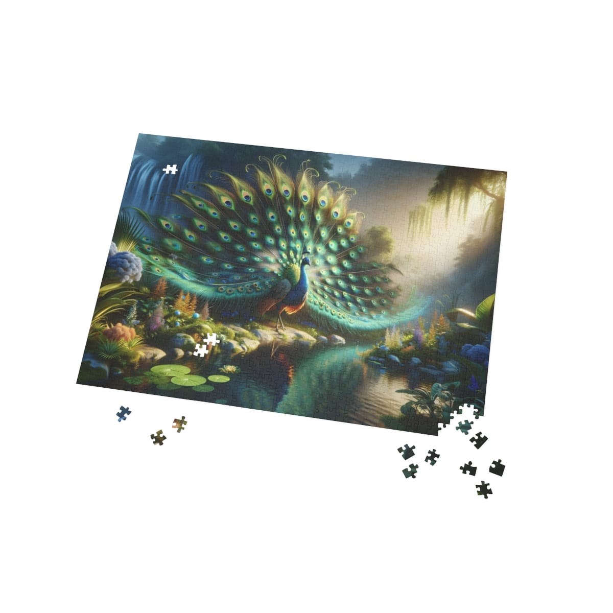Majestic Peacock Display Puzzle(1000-Piece) | Epic Puzzle Art | HD Puzzles - Image 3