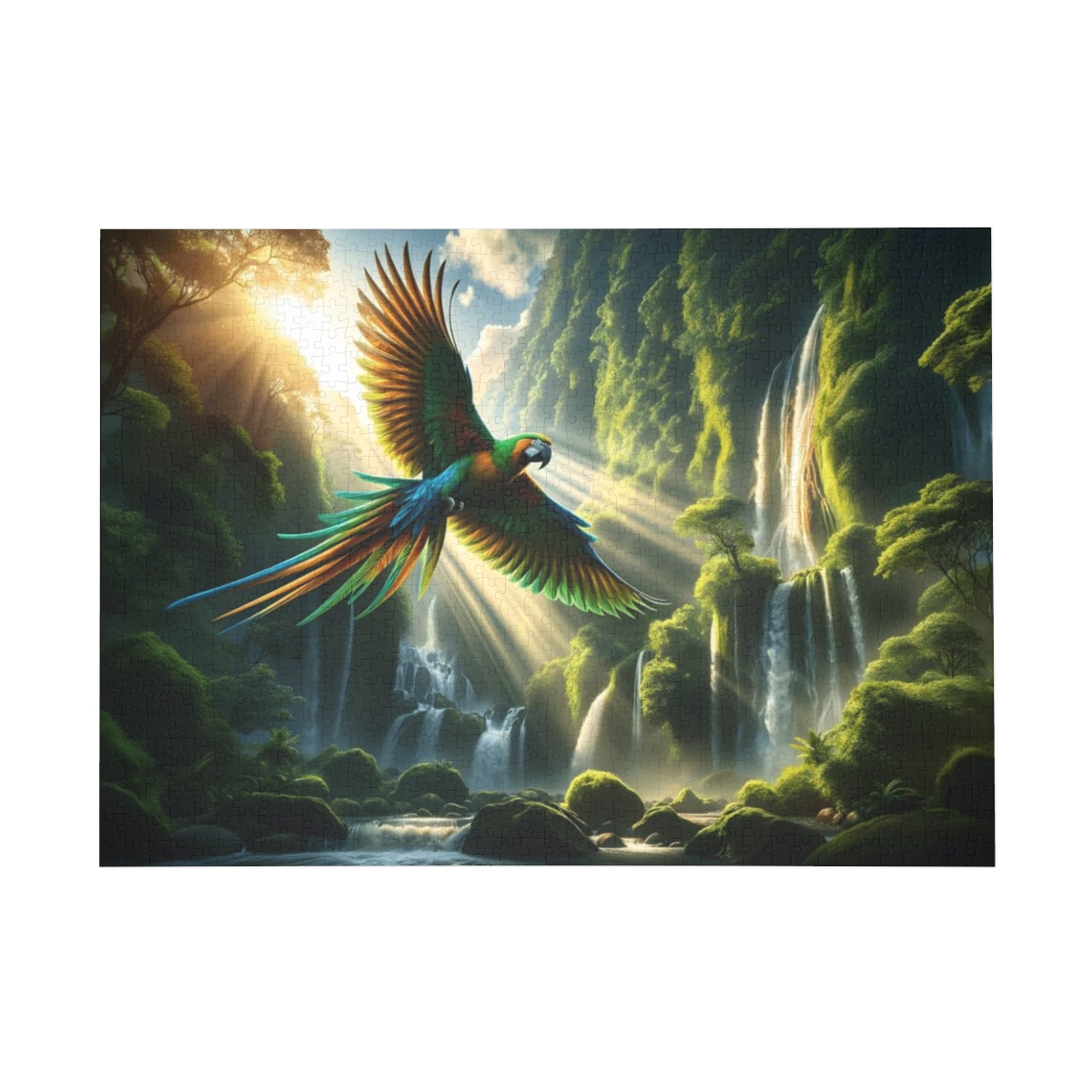 Jungle Rhythms Parrot Puzzle (1000-Piece) | Jungle Puzzles | Best Jigsaw Puzzles For Adults - Image 2